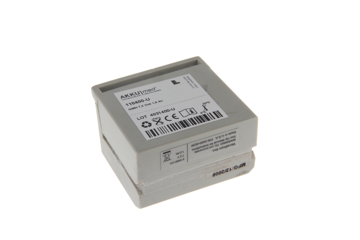 AKKUmed NiMH battery retrofit suitable for Verathon Bladderscan BVI 3000, type 400-0039