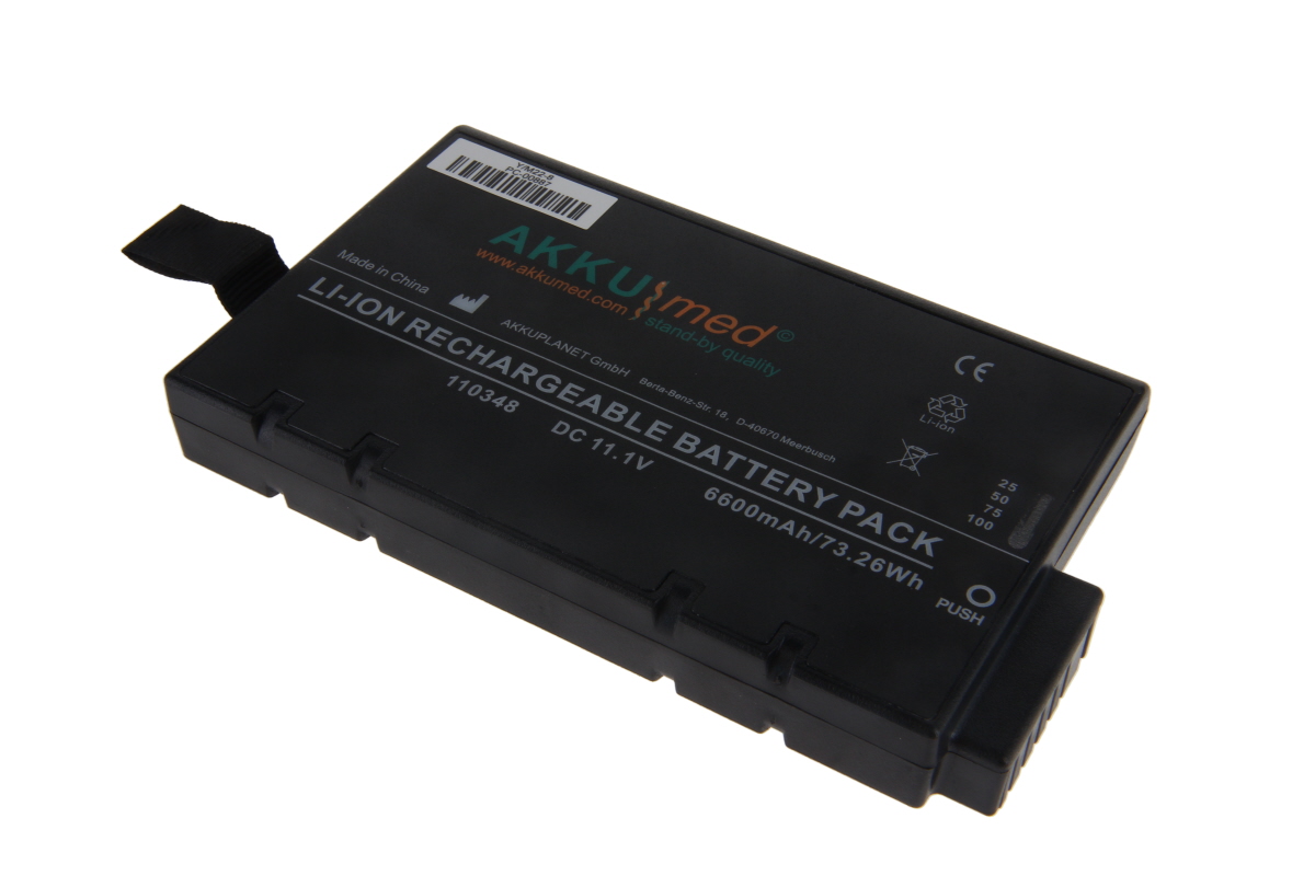 AKKUmed Li Ion battery suitable for Philips monitor Type 989803194541, 989803144631