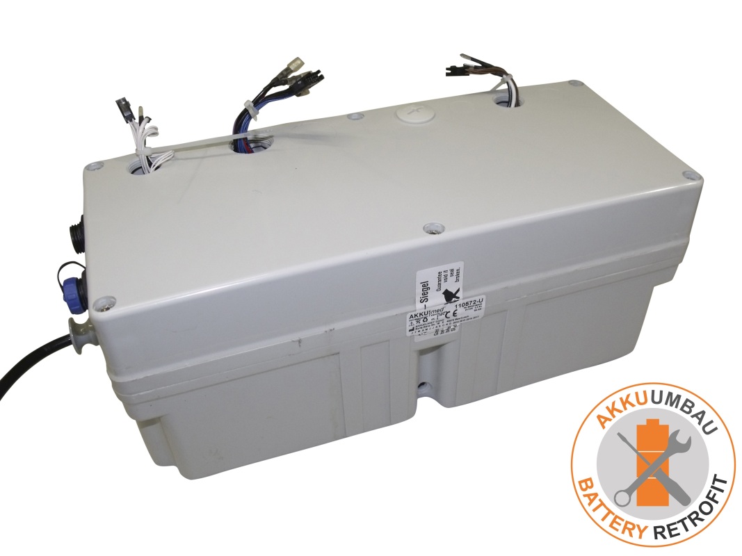 AKKUmed lead-acid battery retrofit suitable for Völker battery box, type S961-2W