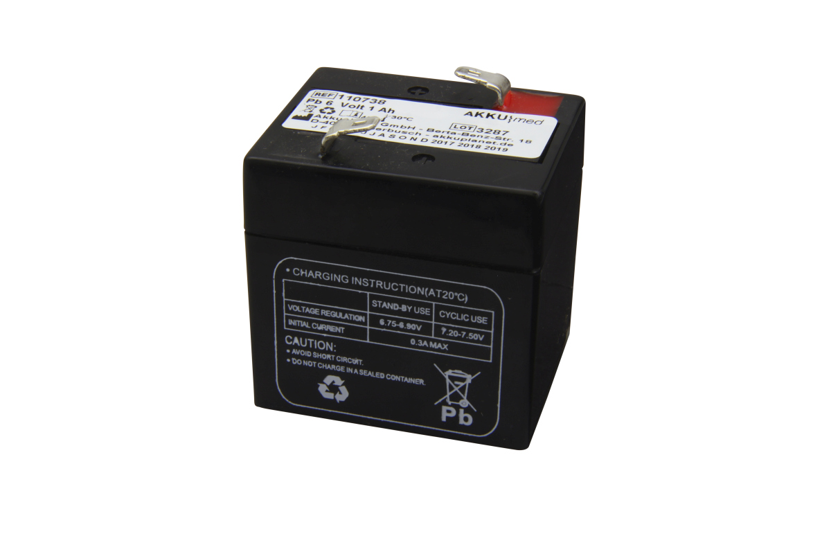 AKKUmed lead-acid battery suitable for Siemens monitor Sirecust, Sicard 440, 460