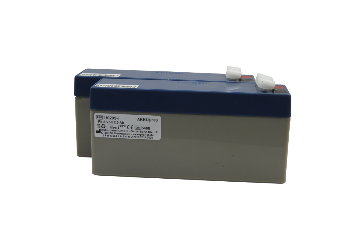 AKKUmed lead-acid battery insert suitable for Protocol Propaq monitor 102EL, 104, 106, 202EL,