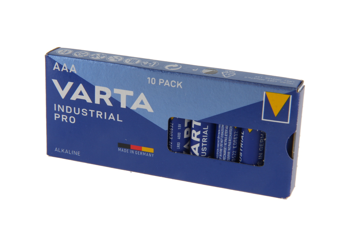 Varta Industrial Pro Alkaline LR03 Micro 4003 10er Box
