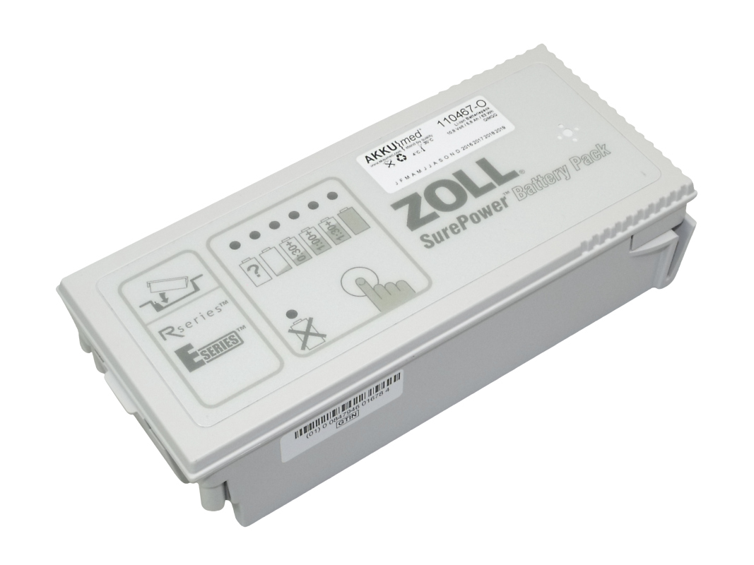 Original Li Ion battery for Zoll Defibrillator AED Plus, E-Serie, R-Serie