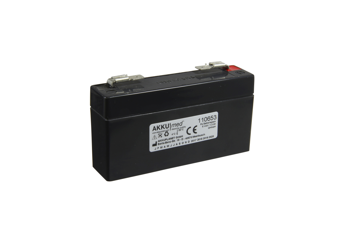 AKKUmed lead acid battery suitable for Masimo pulsoximeter Rad-8 
