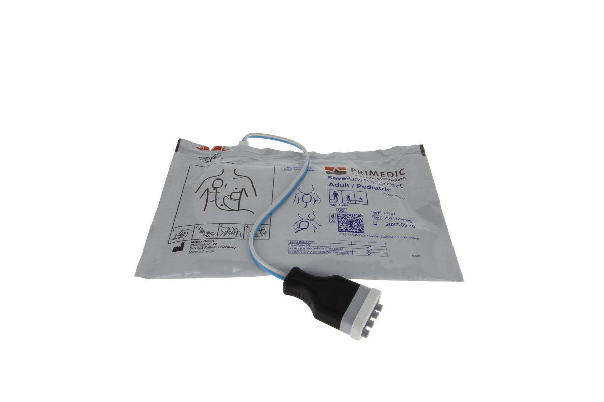 Original defi electrodes/ pads Primedic SavePads PreConnect type 97789