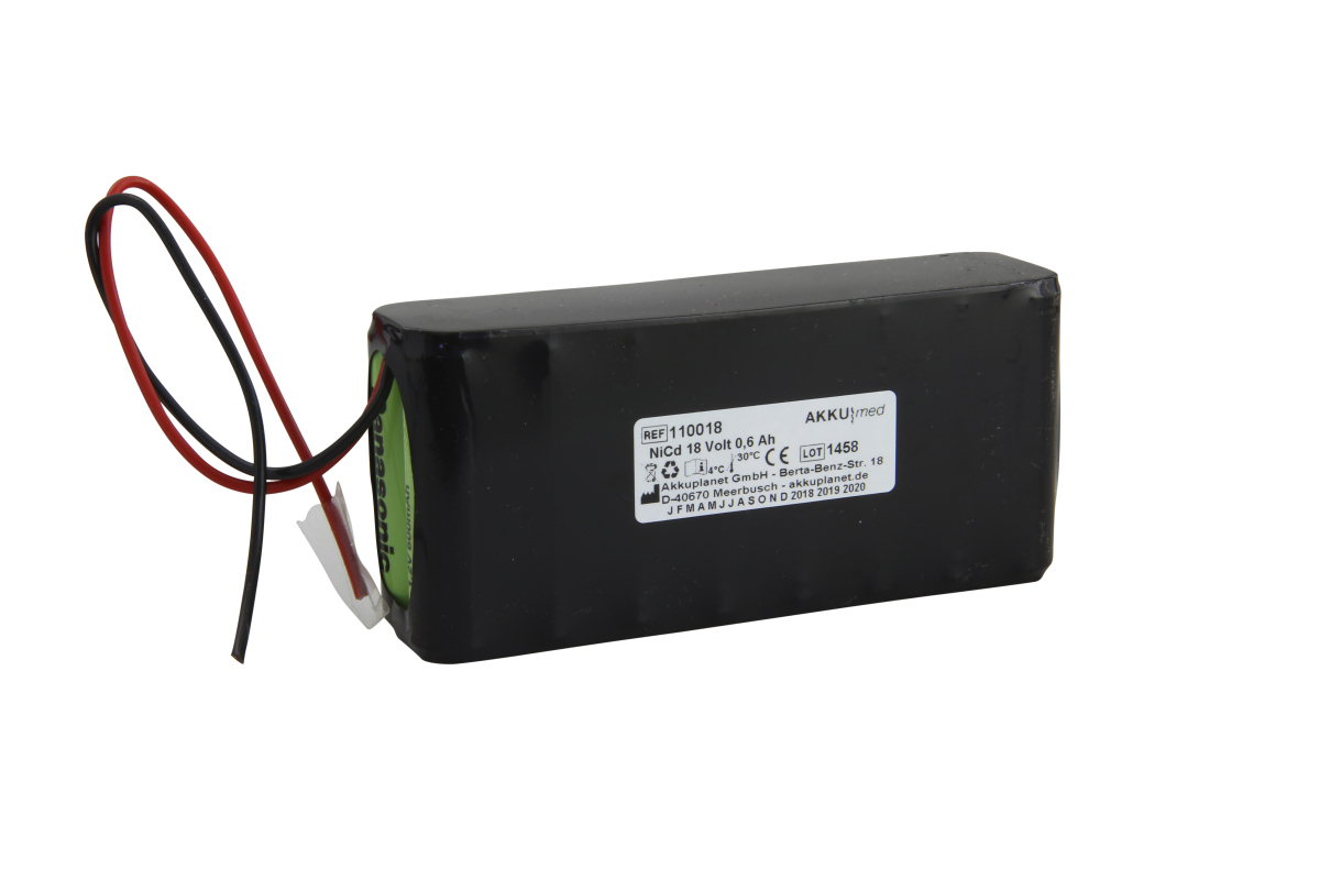 AKKUmed NC battery suitable for Hellige Defi SCP840, SCP912 