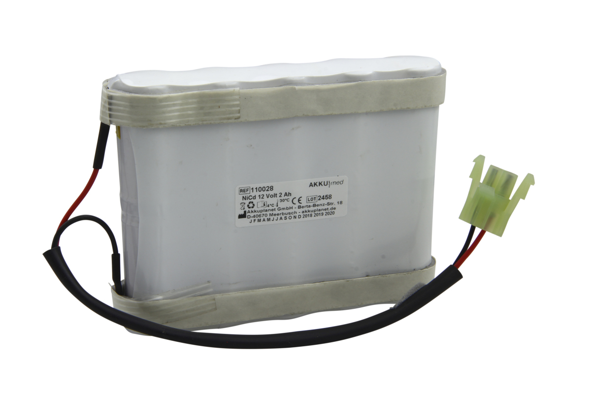 AKKUmed NC battery suitable for Hellige monitor Servomed SMS181, 182, defibrillator SCP851, 852