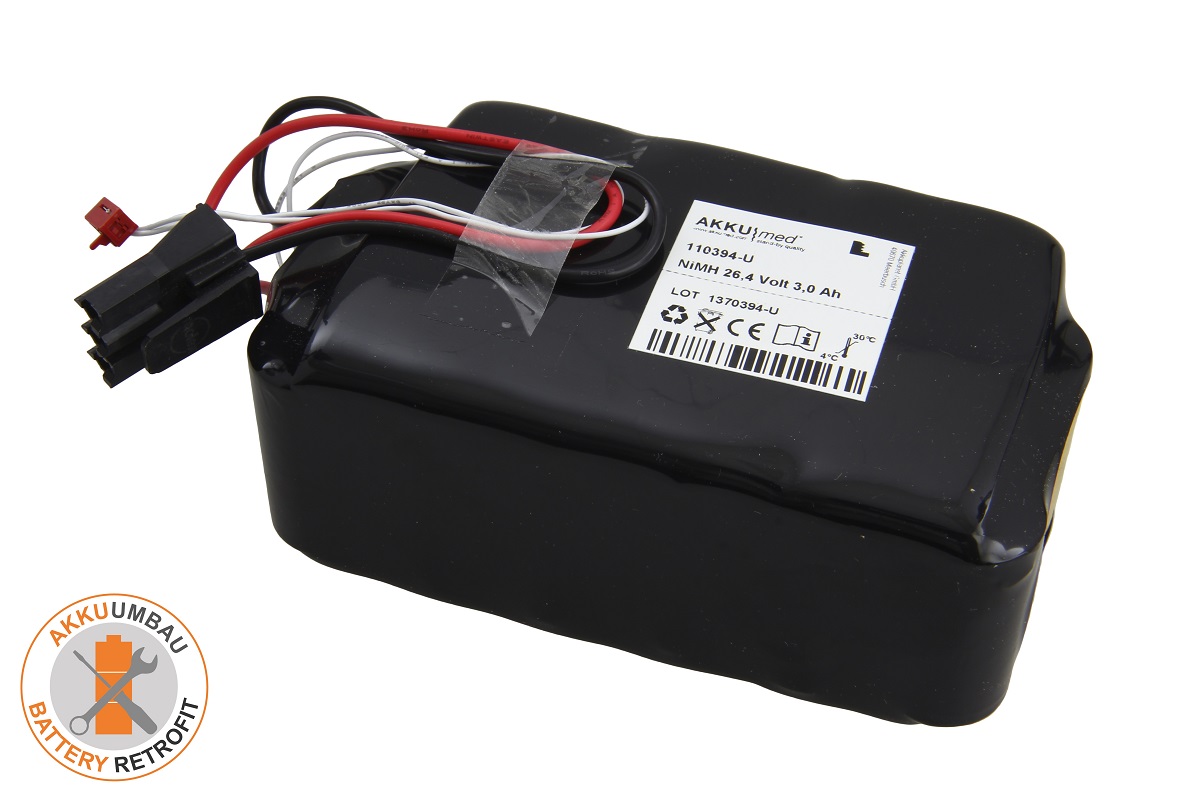 AKKUmed NiMH battery retrofit suitable for Molift Power Pac type 1221115