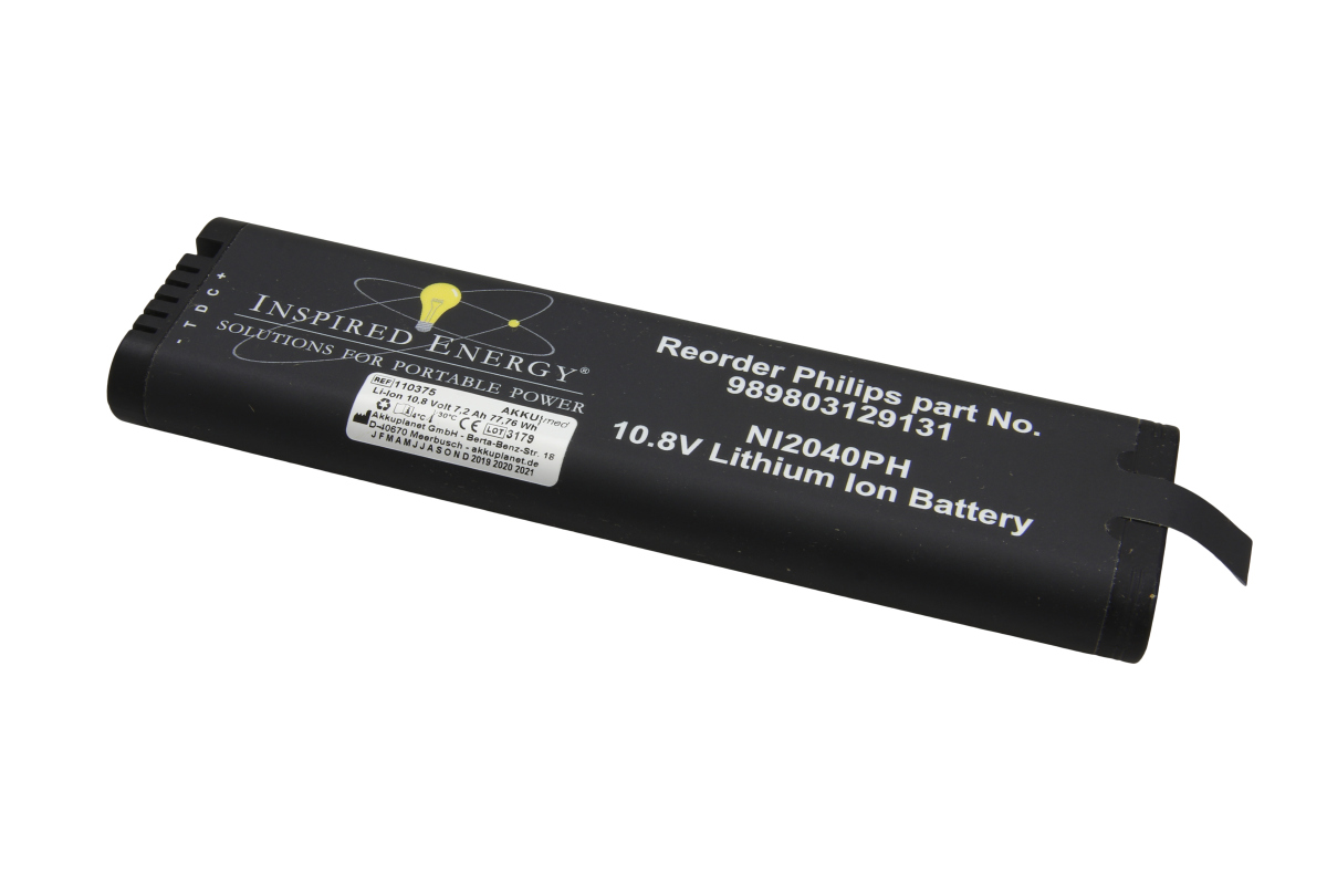 AKKUmed Li Ion battery suitable for Philips OptiGo portable color UltraSound, Doppler