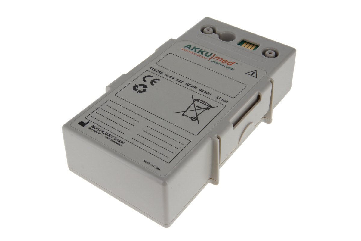 AKKUmed Li Ion battery for Philips, Laerdal Monitor, Defibrillator Heartstart MRx, M3538A 