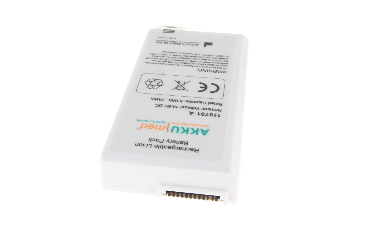 Akkumed Li Ion battery for Philips Efficia DFM100 defibrillator/ monitor - 989803190371