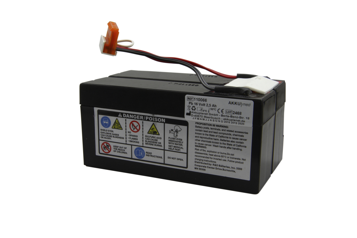 AKKUmed lead-acid battery suitable for Physio Control Lifepak 9 defibrillator 