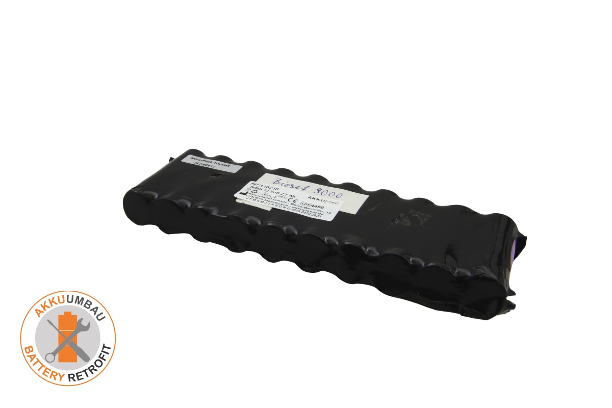 AKKUmed NiMH battery retrofit suitable for Bioset 9000 ECG