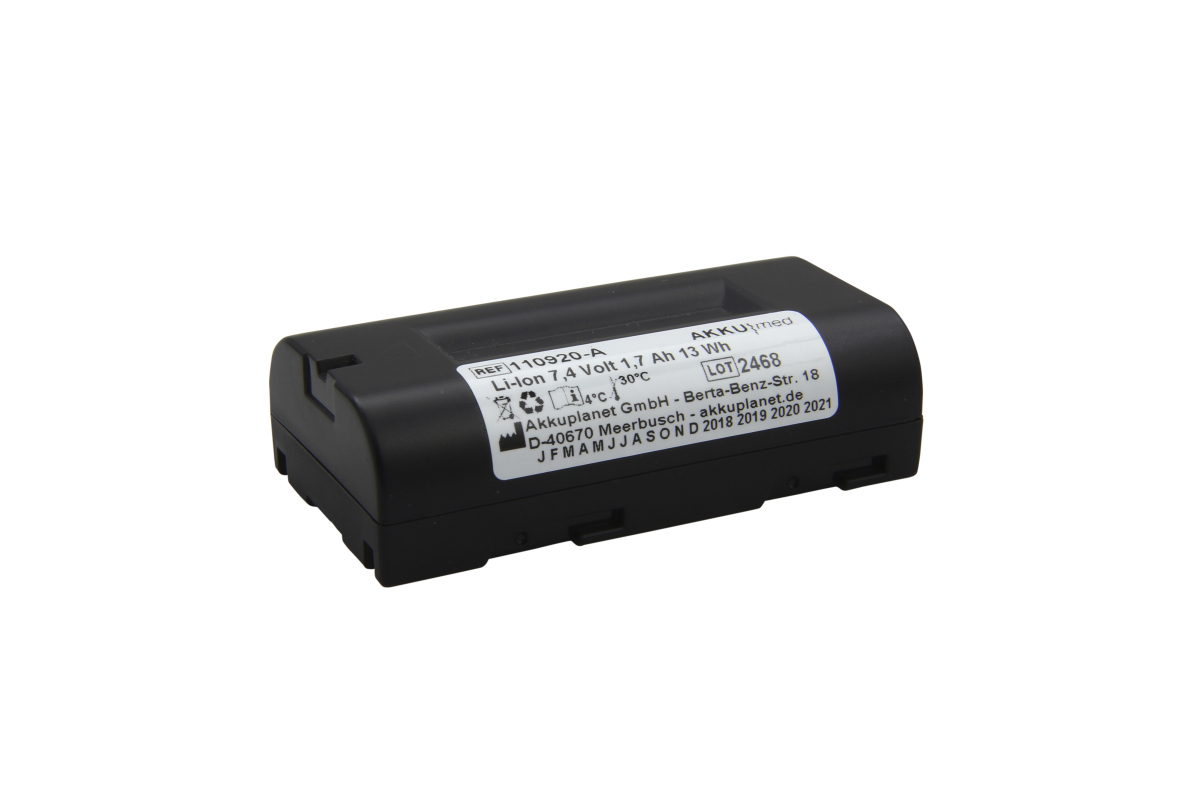 AKKUmed Li Ion battery suitable for Welch Allyn SureSight 14010, type 72420
