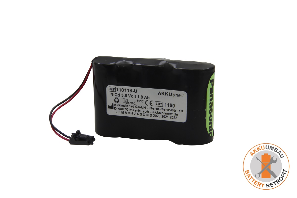 AKKUmed NC battery retrofit suitable for Welch Allyn type 72250