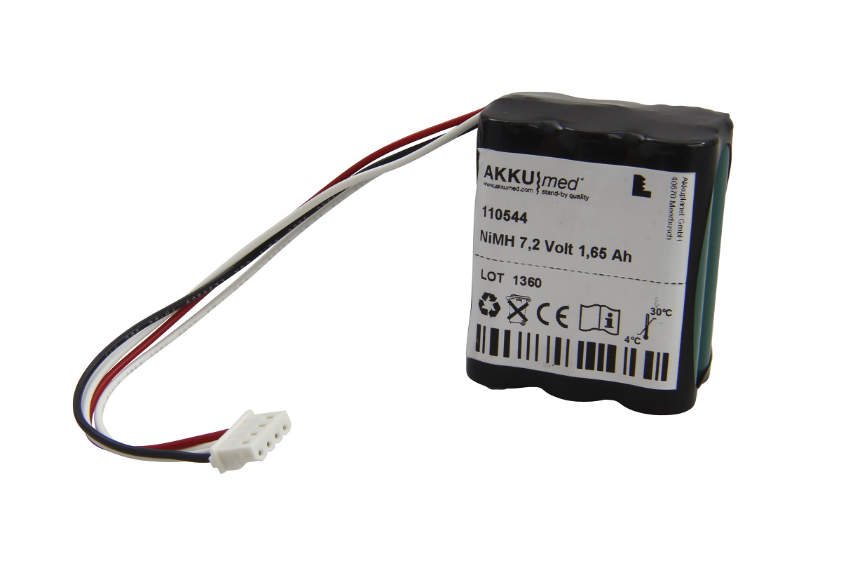 AKKUmed NiMH battery suitable for Nonin Medical pulse oximeter 7500, type 4032-003