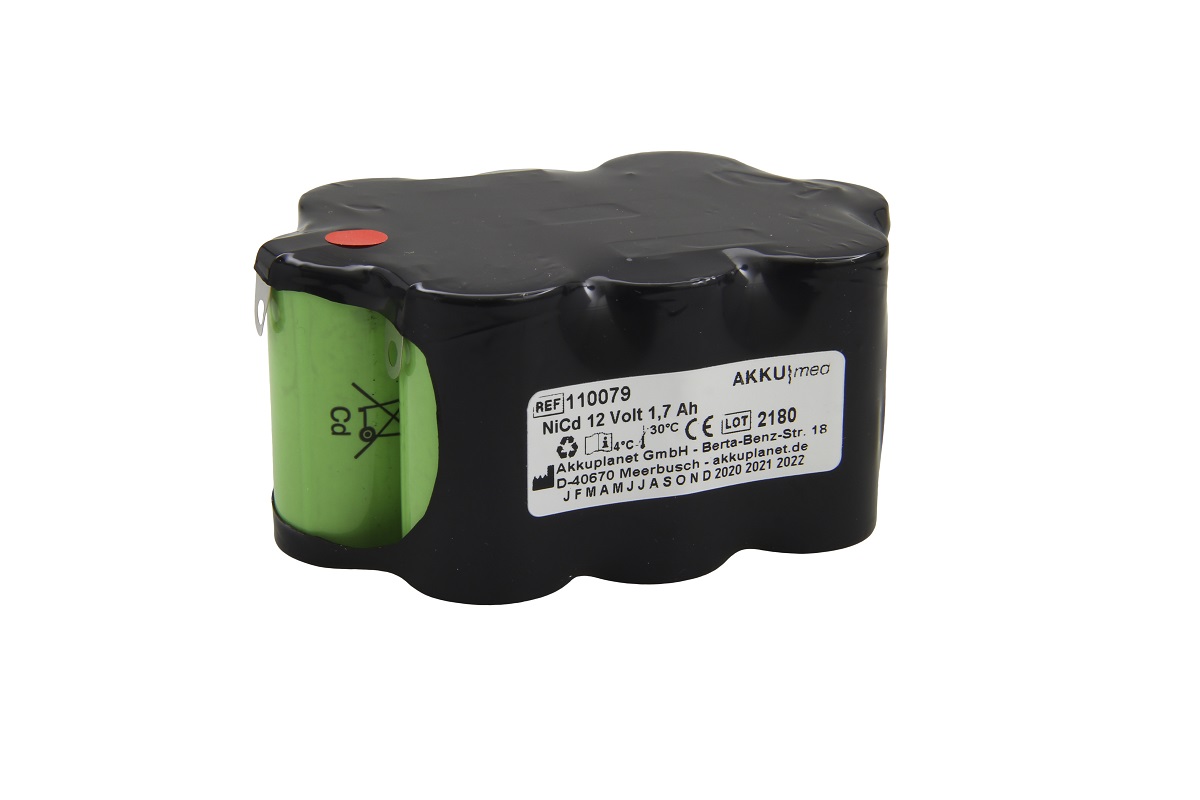AKKUmed NC battery suitable for Simonson & Wheel defibrillator Defi 2