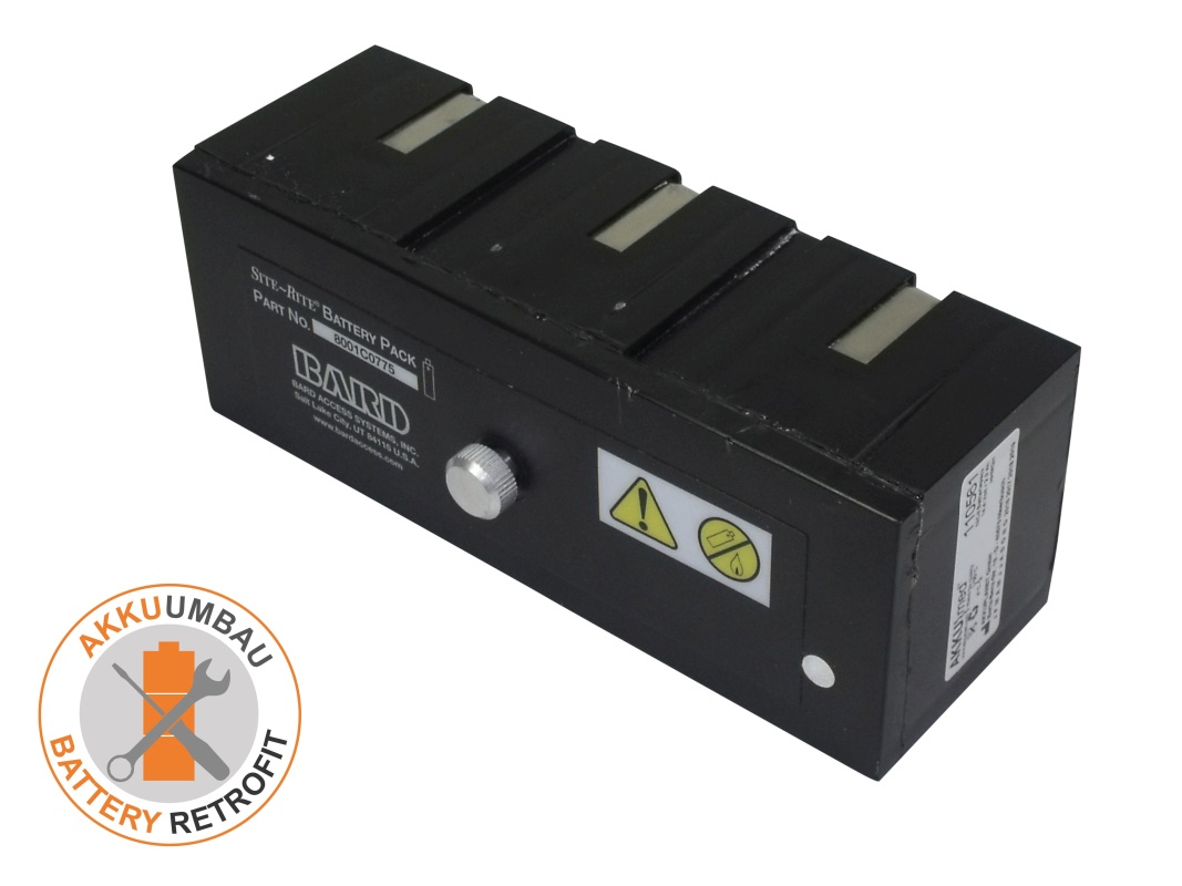 AKKUmed NC battery retrofit suitable for Bard Access systems Site-Ride II ultrasound 8000