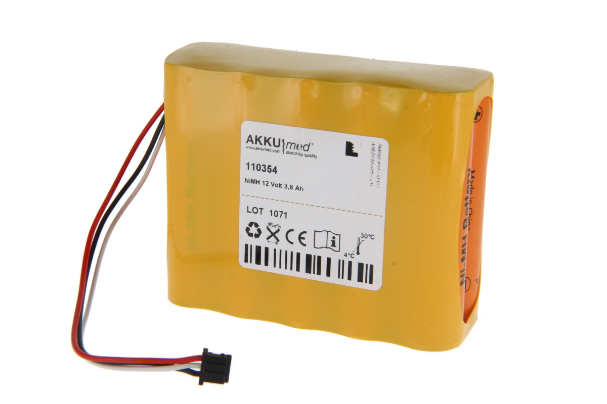 AKKUmed NiMH battery suitable for Fukuda Denshi monitor DS5100 P/N 10TH-2400A-WC1-1 