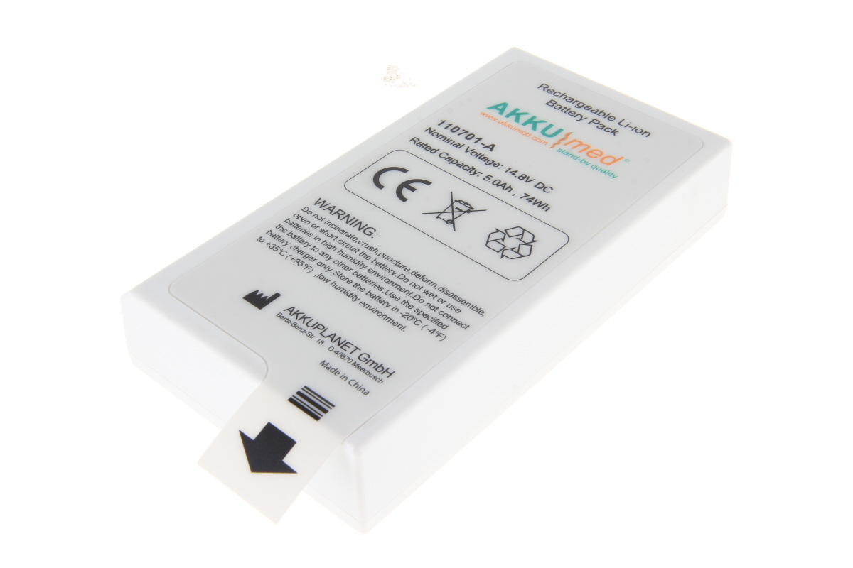AKKUmed Li Ion Akku passend für Philips Efficia DFM100 Defibrillator/Monitor, 989803190371