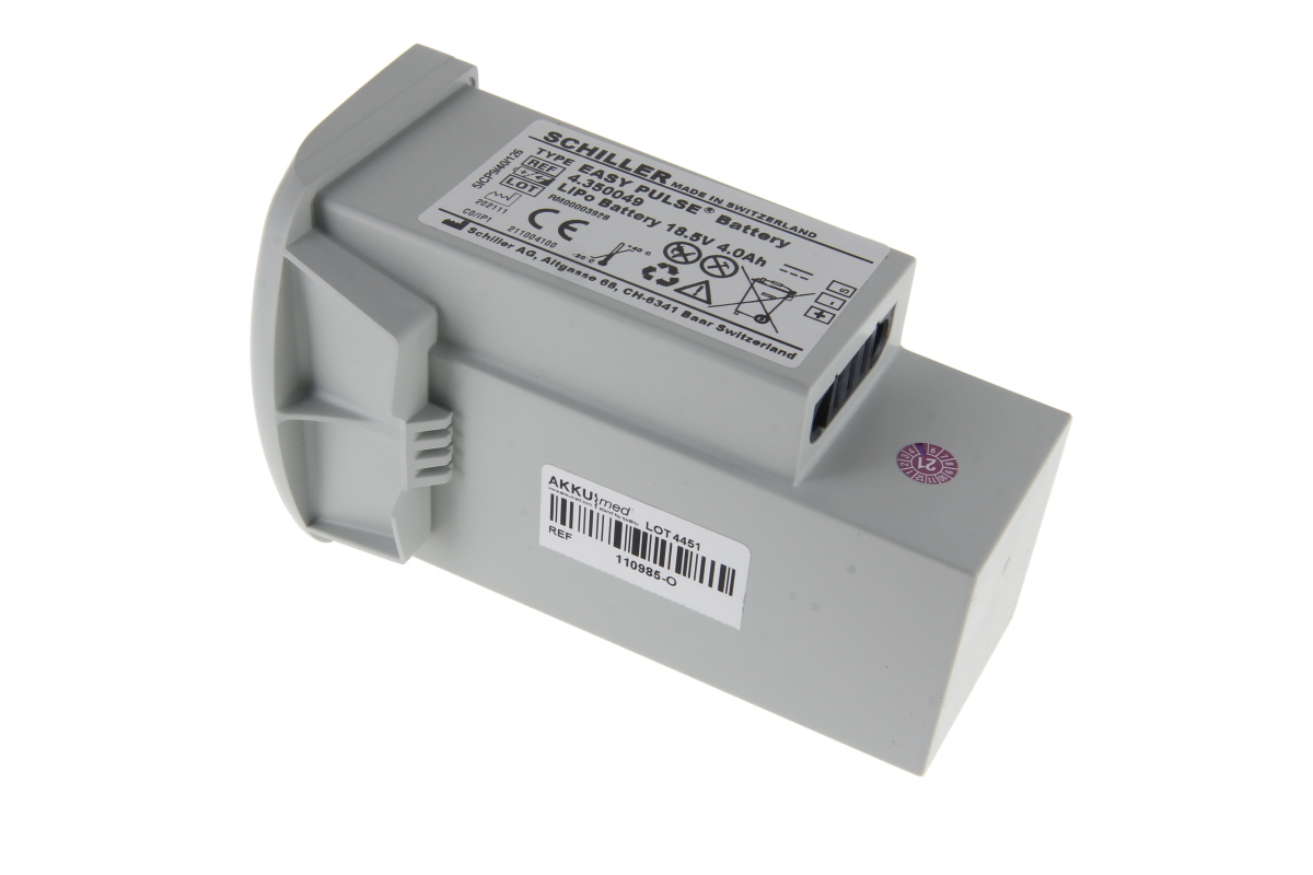 Original Schiller Li Polymer battery for EasyPulse 4.350049