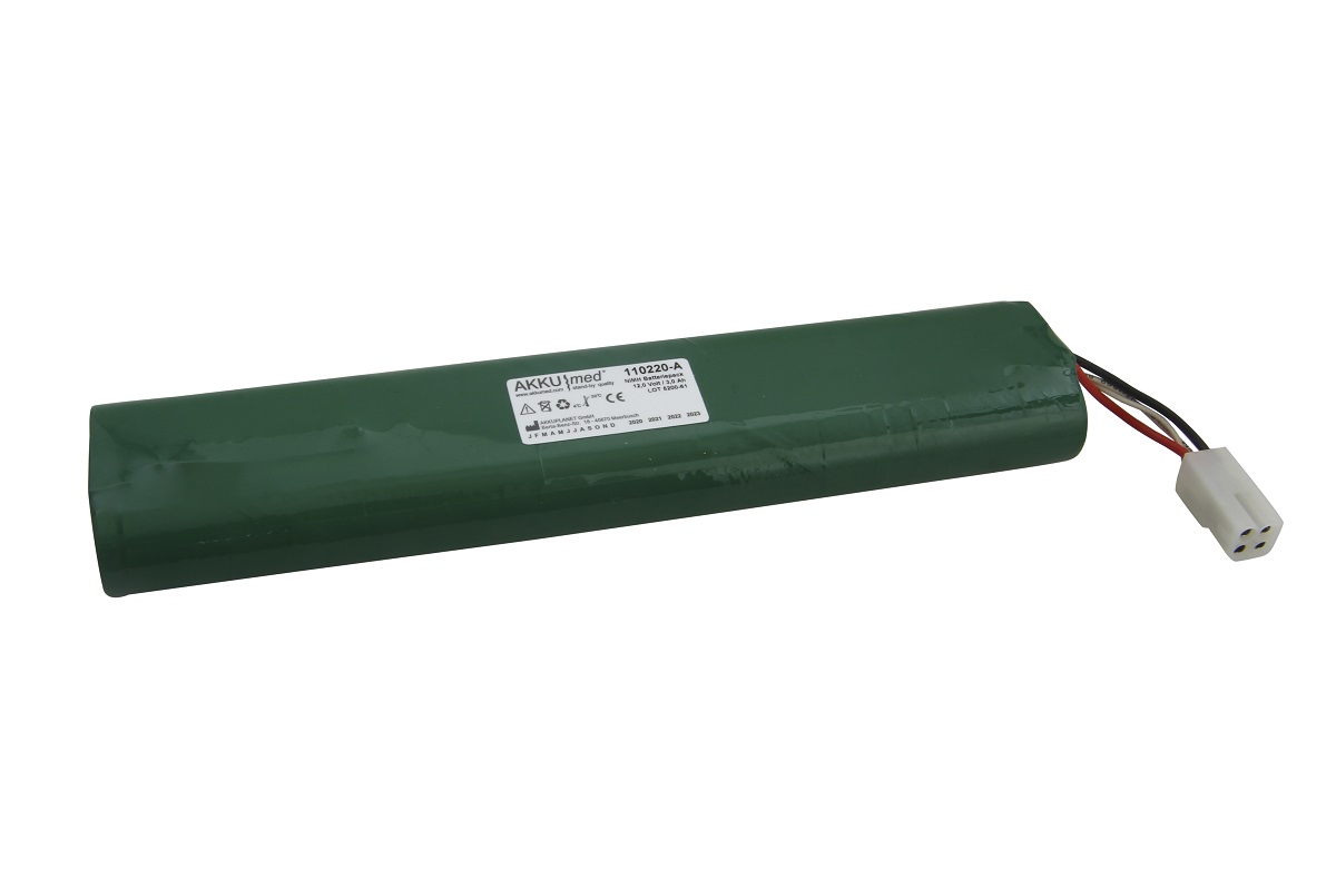 AKKUmed NiMH battery suitable for Physio Control defibrillator Lifepak 20 