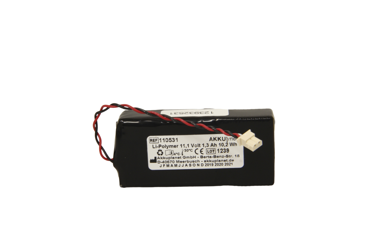 AKKUmed Li Polymer battery suitable for Verathon (BVI) Glidescope, CZ192LIP, KMBNK513475, PN0400010