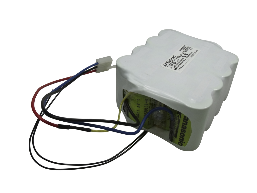 AKKUmed NC battery suitable for Simonson & Wheel defibrillator DMS600
