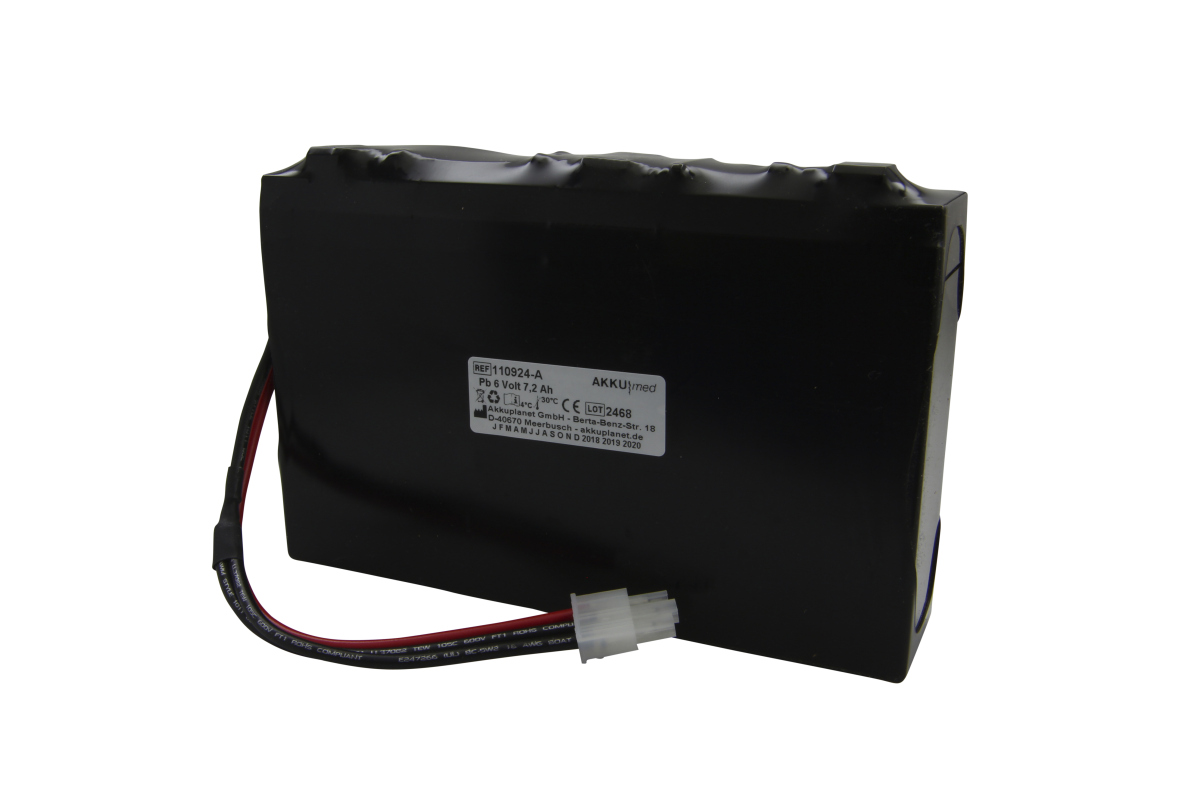 AKKUmed lead-acid battery suitable for Welch Allyn Atlas monitor 210, 622NTB, 623NP-G2, type 6200-41