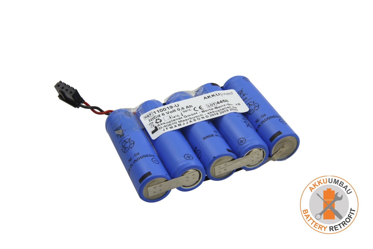 AKKUmed NC battery retrofit suitable for Fresenius Vial, MCM Injectomat S