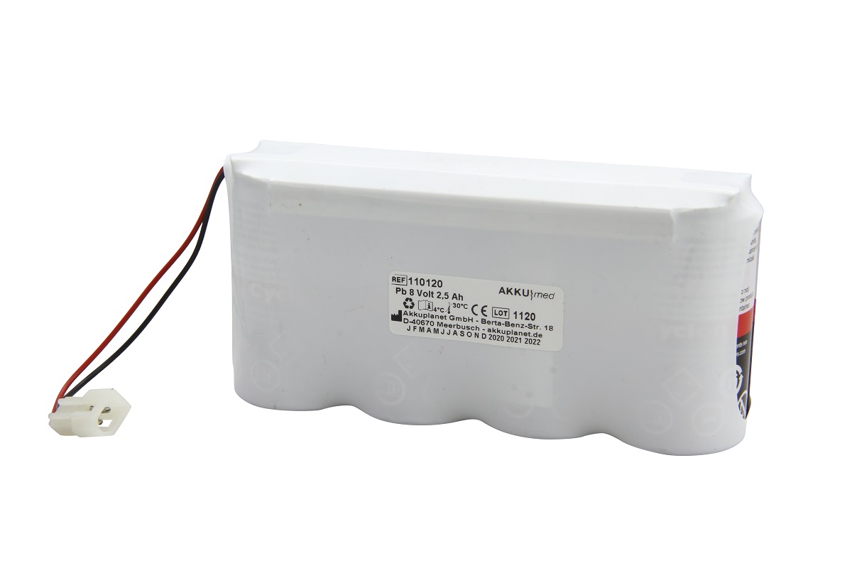 AKKUmed lead-acid battery suitable for Physio Control defibrillator Lifepak 200
