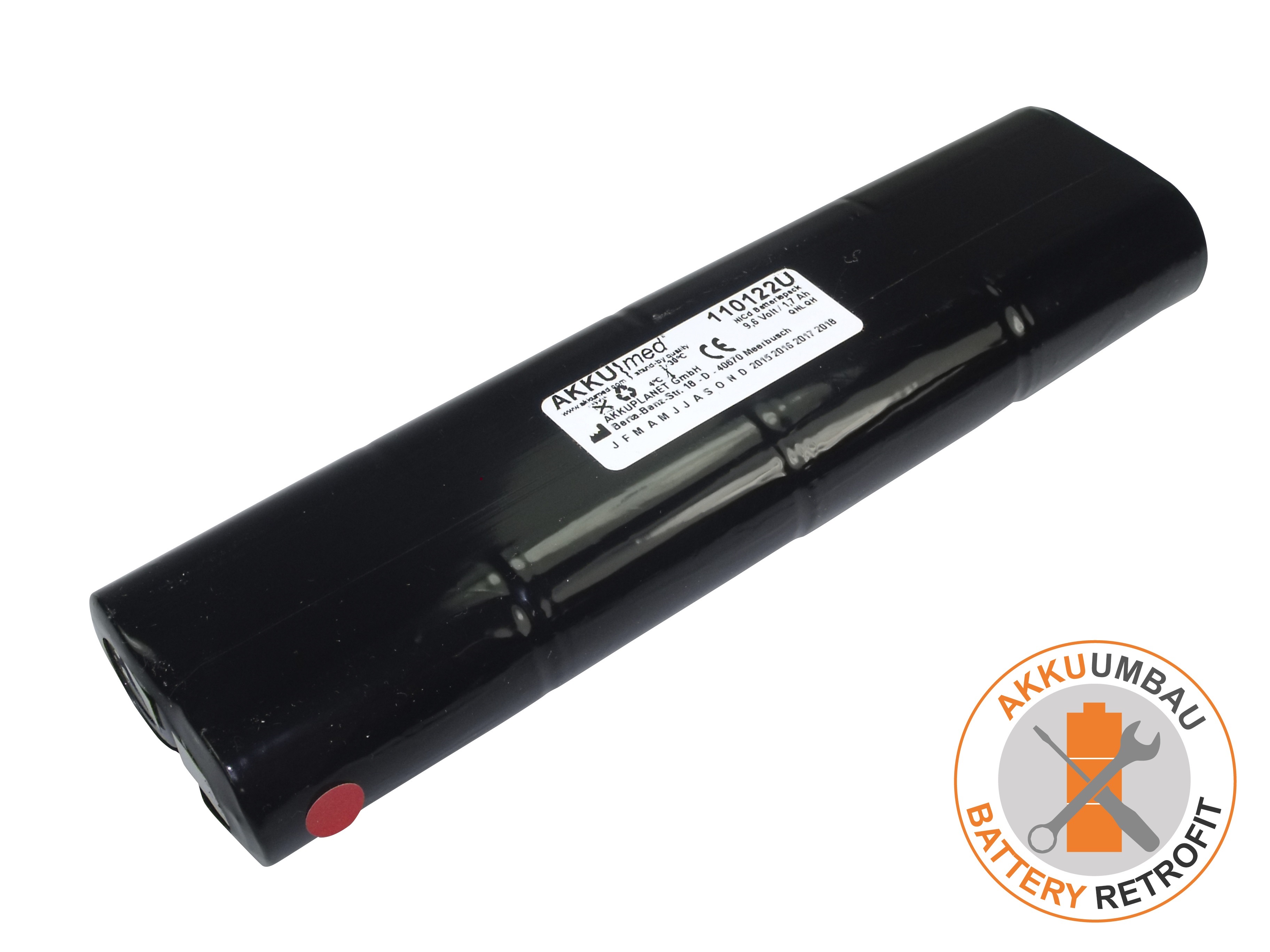 AKKUmed NC battery retrofit suitable for Dego cardiomed 3 ECG