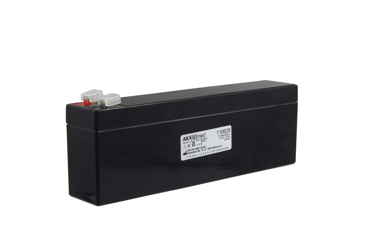 AKKUmed lead-acid battery suitable for Schiller AT2, AT2 Light, AT2 Plus, AT102