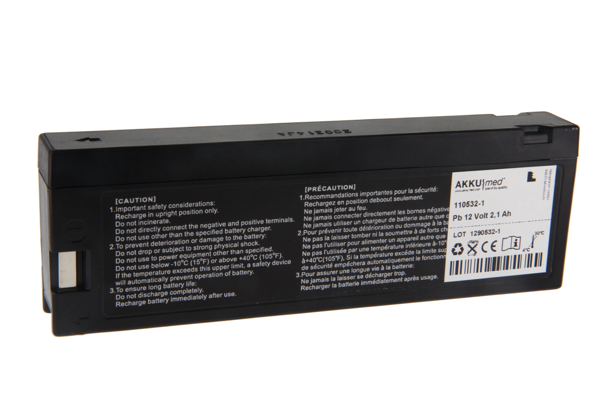AKKUmed lead-acid battery suitable for Dräger monitor Infinity Delta, Delta XL, type 5592097