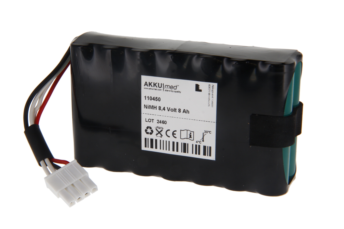 AKKUmed NiMH battery suitable for GE Marquette monitor Dash 2500, type 2023852-029