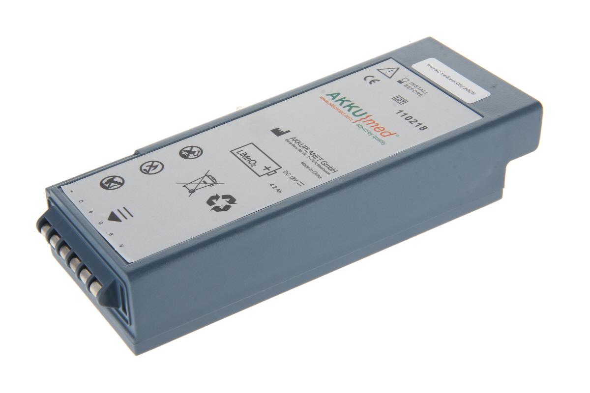 AKKUmed Lithium battery suitable for Philips, Laerdal defibrillator Heartstart Forerunner 2/ 2+