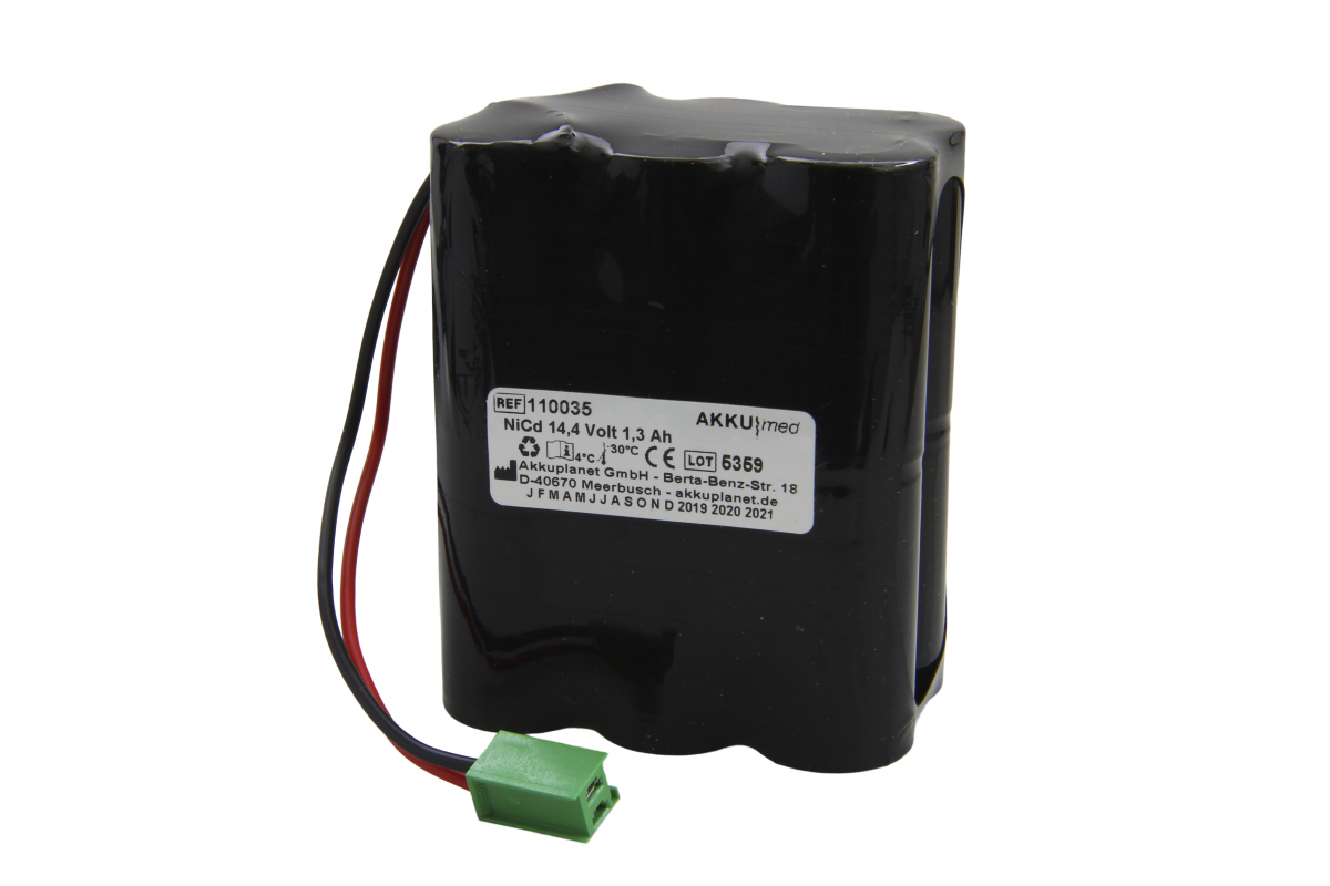 AKKUmed NC battery suitable for Hellige SCB2 defibrillator
