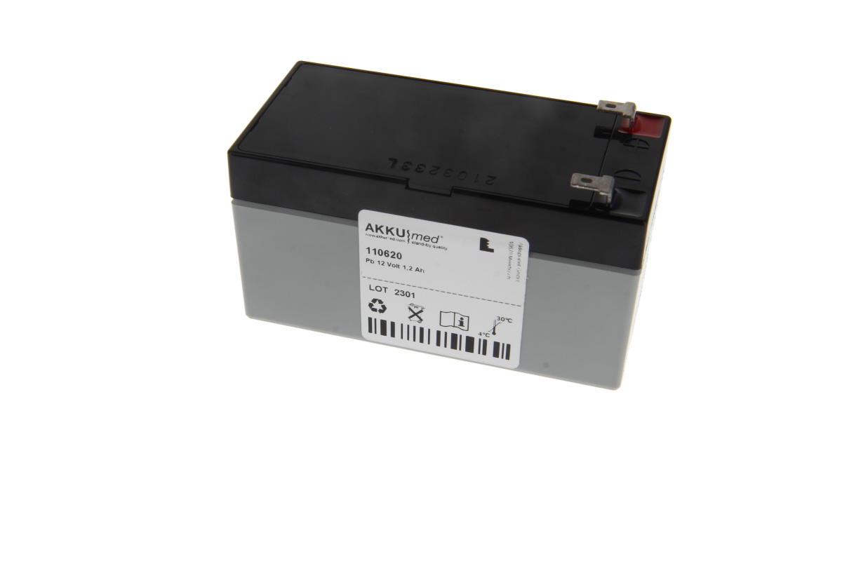 AKKUmed lead- acid battery suitable for GE Marquette EKG Mac 500 - type 92916729