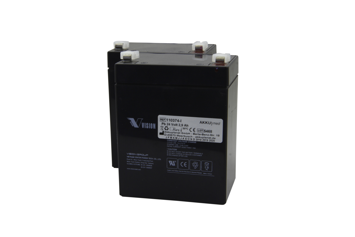 AKKUmed lead-acid battery suitable for Weiner Omnilift G2 - type BAJ1-00-01
