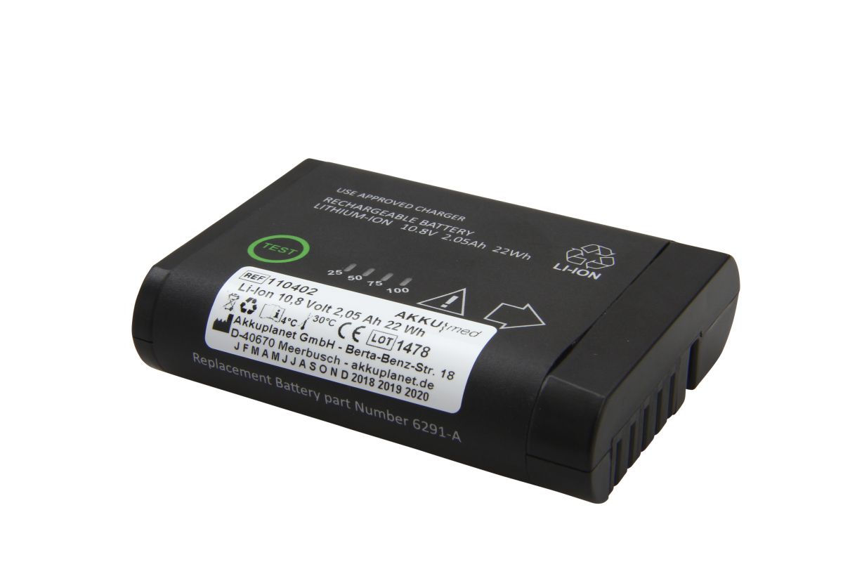 AKKUmed Li ION battery suitable for GE Healthcare Mini Dash / Carescape PDM (Patient Data Modul)