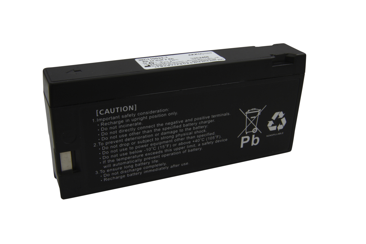AKKUmed lead-acid battery suitable for Dräger monitor Infinity Gamma, Gamma XL